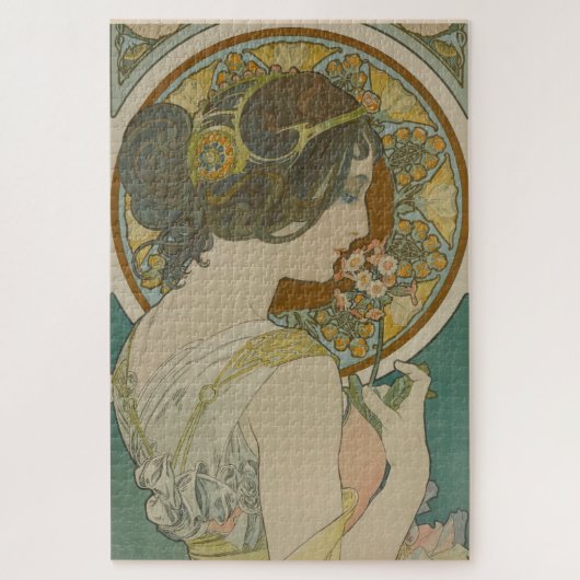 Primrose van Alphonse Mucha (1899) Legpuzzel (Verticaal)