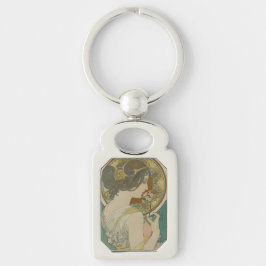 Primrose van Alphonse Mucha (1899) Sleutelhanger