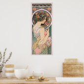 Primrose van Alphonse Mucha - Art Nouveau Poster (Keuken)