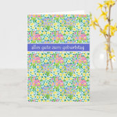 Primroses Carte d'anniversaire, Salutation alleman (Fleur jaune)