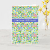 Primroses Carte d'anniversaire, Salutation polonai (Fleur jaune)