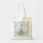 Primroses Christelijk Cross canvas tas (Voorkant)
