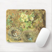 primroses en vogelnesten muismat (Met muis)