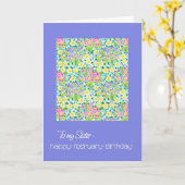 Primroses Février Carte d'anniversaire pour une so (Fleur jaune)