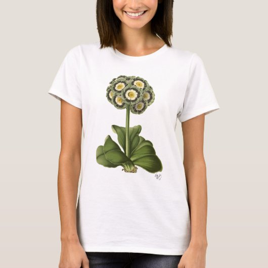 Primula Auricula Blue T-shirt (Voorkant)