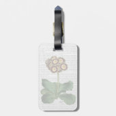 Primula Auricula Red Bagagelabel (Achterkant verticaal)