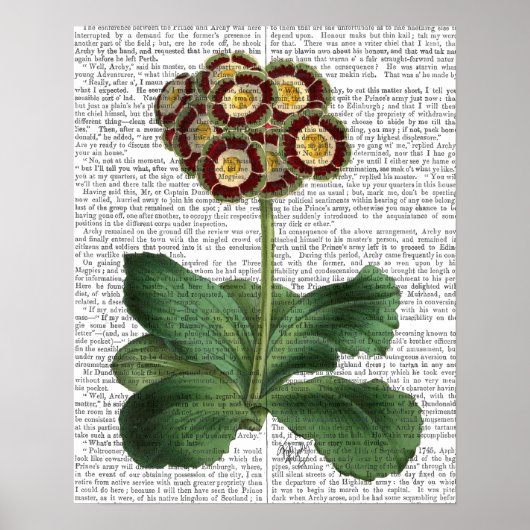Primula Auricula Red Poster (Voorkant)