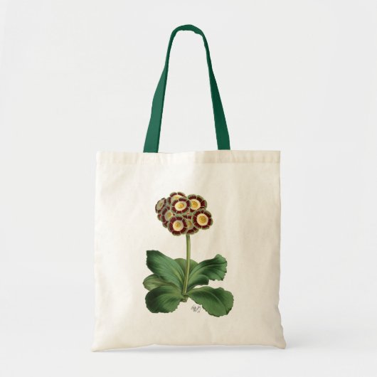 Primula Auricula Red Tote Bag (Voorkant)