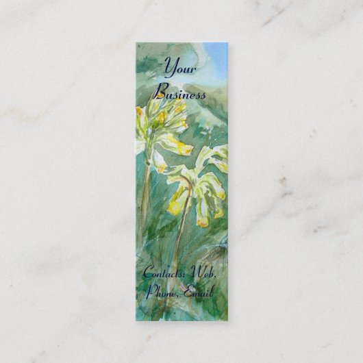 Primula Heart Mini Visitekaartje (Voorkant)