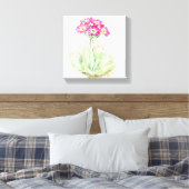 Primula roze canvas fine art wrap print (Insitu (Slaapkamer))