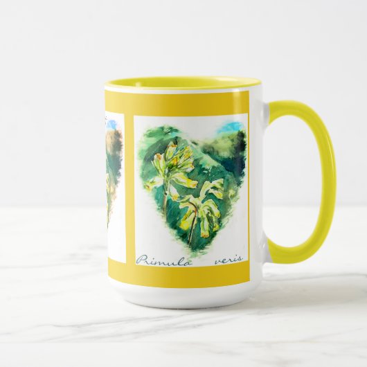 Primula veris Groene Hart Cowslip Mok (Rechts)