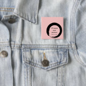 Primum Non Nocere Vierkante Button 5,1 Cm (In situ)