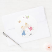Primus & Prisma kissing Ronde Sticker (Envelop)