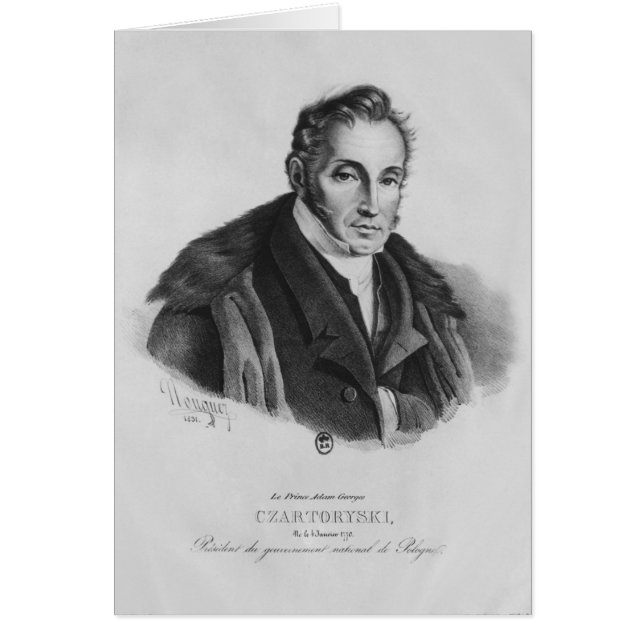 Prince Adam George Czartoryski, 1831 (Devant)