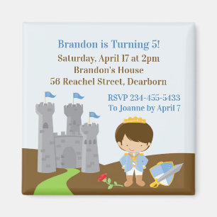 Prince Anniversaire de fête Magnet