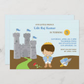 Prince Anniversaire Invitation Appartement (Devant / Derrière)