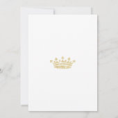 Prince Anniversaire Invitation Blue Gold Parties s (Dos)