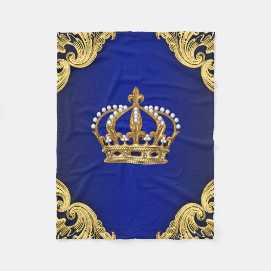 Prince Baby Boy Blanket Fleece Deken (Voorkant)