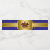 Prince Baby shower  bouteille d'eau Étiquettes (Étiquettes simples)