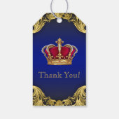 Prince Baby shower Cadeaulabel (Achterkant)