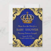 Prince Baby shower Enregistrer la date Magnets de (Recto)