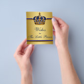 Prince Baby shower Games wenst Baby Flyer (Hand)