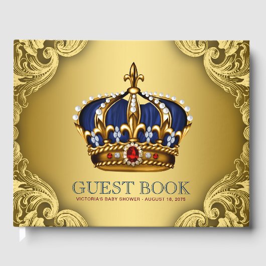 Prince Baby shower gastenboek (Voorkant)