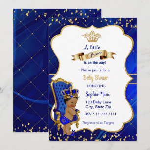 Prince Baby shower Invitation bébé garçon douche