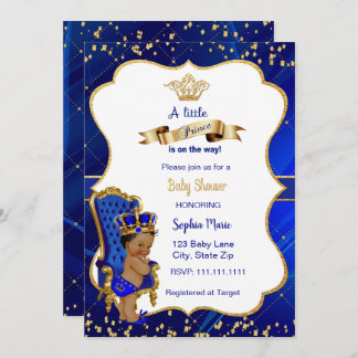 Prince Baby shower Invitation bébé garçon douche