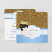 Prince Baby shower Kaart (Voorkant / Achterkant)