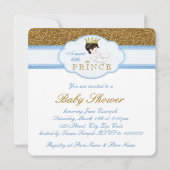 Prince Baby shower Kaart (Achterkant)