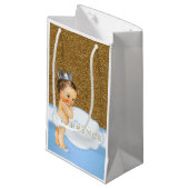 Prince Baby shower Klein Cadeauzakje (Voorkant Gekanteld)
