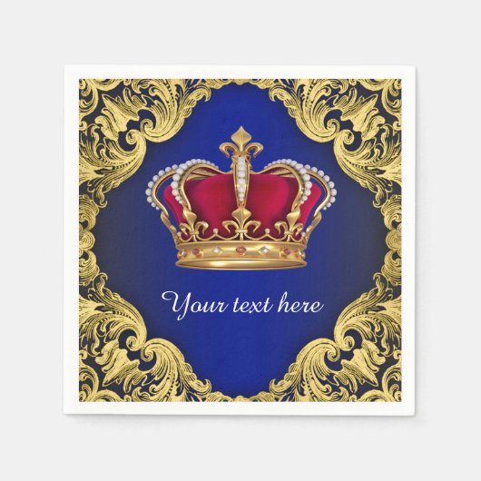 Prince Baby shower Servetten (Voorkant)