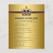 Prince Baby Shower Spelletjes (Achterkant)