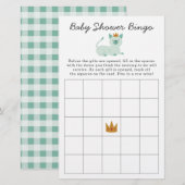 Prince Cat Bingo Baby shower Game (Voorkant / Achterkant)