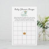 Prince Cat Bingo Baby shower Game (Staand voorkant)