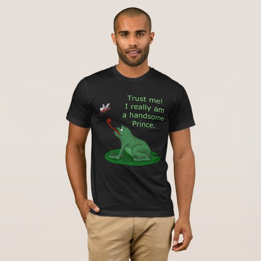 Prince Charming en Frog Funny T-shirt (Voorkant volledig)