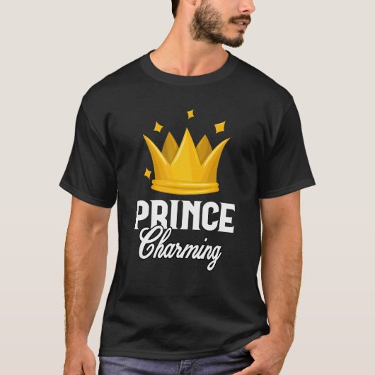 Prince Charming Fairy Tale Halloween Lazy Costuum T-shirt (Voorkant)