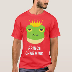 Prince Charming Frog Crown Fairytale Hero Funny T-shirt