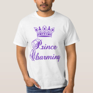 Prince Charming in Royal Paarse voor Baby of Adult T-shirt