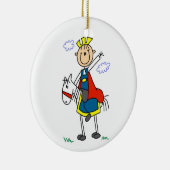 Prince Charming on Horse Keramisch Ornament (Rechts)