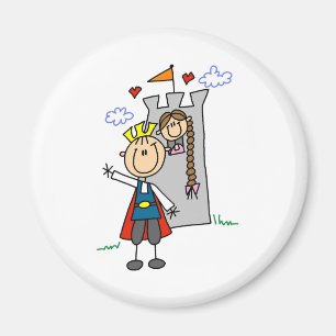 Prince Charming redt Rapunzel Magnet Magneet