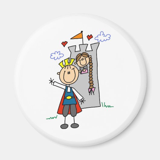 Prince Charming Secourt Rapunzel Magnet (Devant)