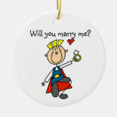 Prince Charming Wil je met me trouwen Keramisch Ornament (Voorkant)