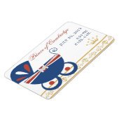 Prince de Cambridge Royal Baby Flat Magnet (Côté Gauche)