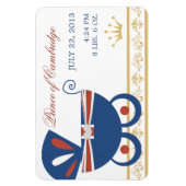 Prince de Cambridge Royal Baby Flat Magnet (Vertical)