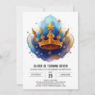 Prince Diamond bewerkbare verjaardag Kaart