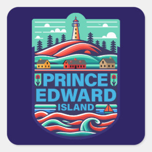 Prince Edward Island Canada Vierkante Sticker