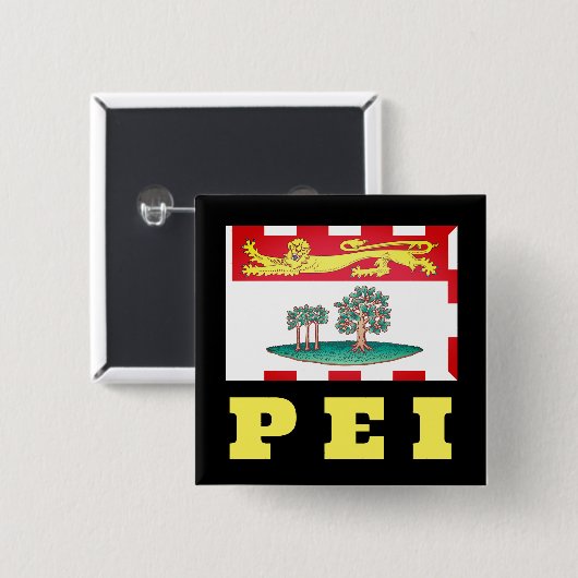 Prince Edward Island Flag Vierkante Button 5,1 Cm (Voorkant /achterkant)