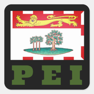 Prince Edward Island Flag Vierkante Sticker